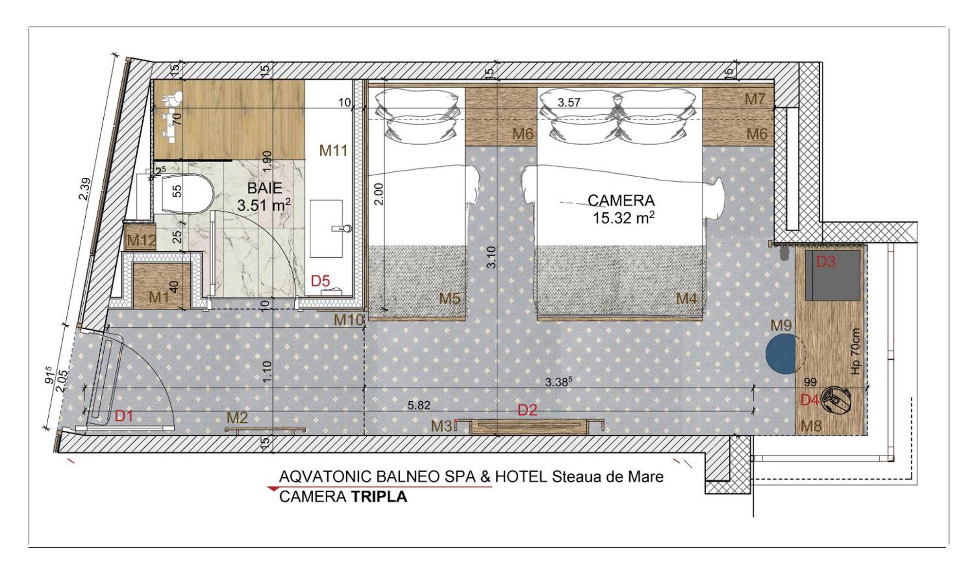 Aqvatonic Hotel - Steaua De Mare Eforie Nord Pokoj fotografie